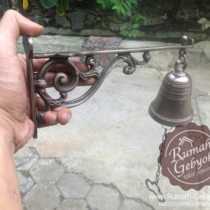 Bel lonceng rumah kuningan antikbermotif_1